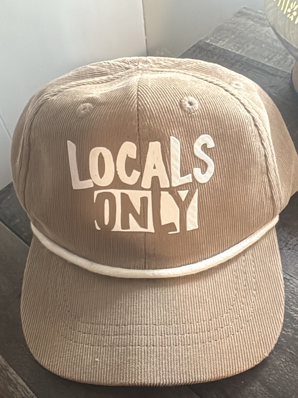 Locals Only Brown Corduroy Kids Cap - Unbranded